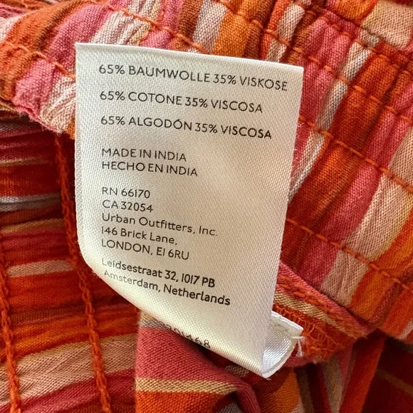 Free People Saylor Stripe Shorts Size L Mango Combo - Picture 5 of 7